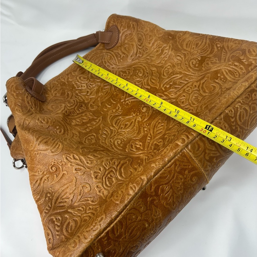 ISADORA ITALY  GENUINE Leather Large Bag Tote Purse - Picture 11 of 13